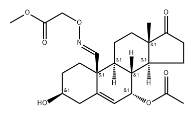 Acetic acid, [[[(3beta,7alpha,19E)-7-(acetyloxy)-3-hydroxy-17-oxoandrost-5-en-19- Structure