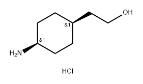 Cyclohexaneethanol, 4-amino-, hydrochloride (1:1), cis- Struktur