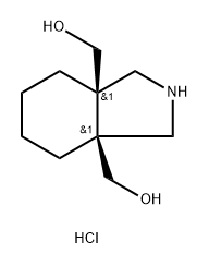 [(3aS,7aR)-7a-(hydroxymethyl)-octahydro-1H-isoindol-3a-yl]methanol hydrochloride 结构式