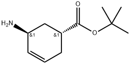 trans-5-Amino-cyclohex-3-enecarboxylic acid tert-butyl ester Struktur