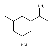 Cyclohexanemethanamine, α,3-dimethyl-, hydrochloride (1:1) Struktur