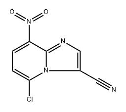 5-chloro-8-nitroimidazo[1,2-a]pyridine-3-carbonitrile Structure