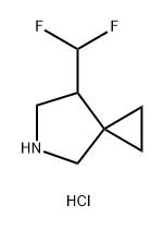 7-(DIFLUOROMETHYL)-5-AZASPIRO[2.4]HEPTANE HYDROCHLORIDE, 2137834-11-6, 结构式