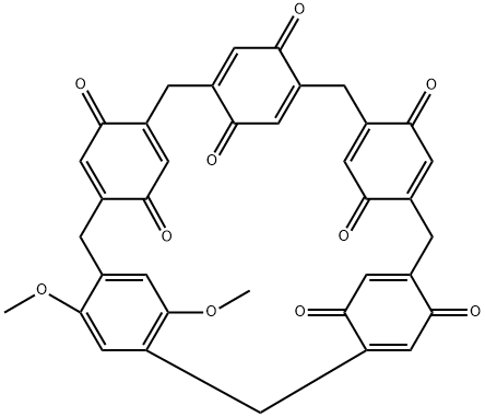 1,4-dimethoxypillar[1]arene[4]quinone Struktur