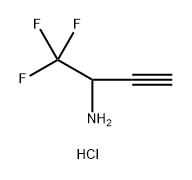 3-Butyn-2-amine, 1,1,1-trifluoro-, hydrochloride (1:1) Struktur