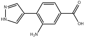 3-amino-4-(1H-pyrazol-4-yl)benzoic acid,2138041-71-9,结构式