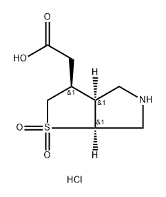 RAC-2-[(3R,3AR,6AR)-1,1-DIOXO-HEXAHYDRO-2H-1LAMBDA6-THIENO[2,3-C]PYRROL-3-YL]ACETIC ACID HYDROCHLORIDE,2138055-74-8,结构式