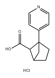 1-(PYRIDIN-4-YL)BICYCLO[2.1.1]HEXANE-5-CARBOXYLIC ACID HYDROCHLORIDE, 2138164-57-3, 结构式