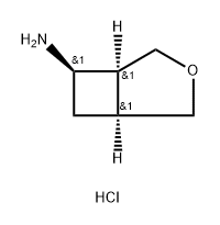 rac-(1R,5R,6S)-3-oxabicyclo[3.2.0]heptan-6-amine hydrochloride Structure