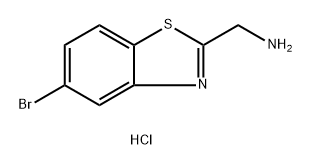 (5-bromo-1,3-benzothiazol-2-yl)methanamine hydrochloride Structure