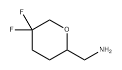 (5,5-difluorooxan-2-yl)methanamine Struktur