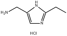 1H-Imidazole-5-methanamine, 2-ethyl-, hydrochloride (1:1) Struktur