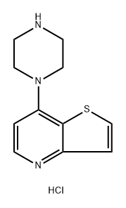 1-{thieno[3,2-b]pyridin-7-yl}piperazine dihydrochloride 结构式