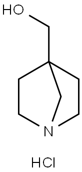 1-Azabicyclo[2.2.1]heptane-4-methanol, hydrochloride (1:1) 结构式