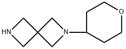 2-(Tetrahydro-2H-pyran-4-yl)-2,6-diazaspiro[3.3]heptane 化学構造式