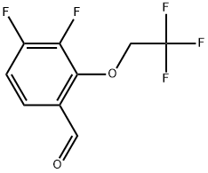 3,4-Difluoro-2-(2,2,2-trifluoroethoxy)benzaldehyde Struktur