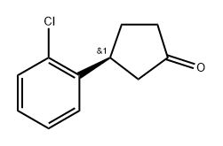 (S)-3-(2-chlorophenyl)cyclopentan-1-one Structure