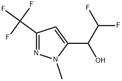 α-(Difluoromethyl)-1-methyl-3-(trifluoromethyl)-1H-pyrazole-5-methanol Struktur