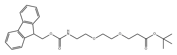 N-芴甲氧羰基-二聚乙二醇-叔丁酯 结构式