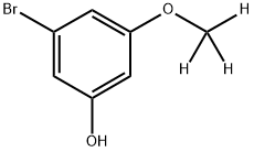 3-Bromo-5-(methoxy-d3)phenol 化学構造式