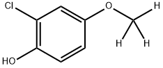 2-Chloro-4-(methoxy-d3)phenol Structure