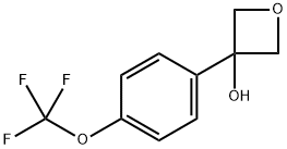 3-(4-(trifluoromethoxy)phenyl)oxetan-3-ol 化学構造式