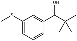 2,2-dimethyl-1-(3-(methylthio)phenyl)propan-1-ol Structure