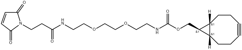 BCN-exo-PEG2-Maleimide Struktur
