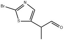 5-Thiazoleacetaldehyde, 2-bromo-α-methyl- 化学構造式