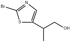 2-(2-Bromothiazol-5-yl)propan-1-ol 化学構造式