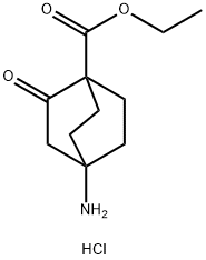 4-氨基-2-氧代双环[2.2.2]辛烷-1-羧酸乙酯盐酸盐, 2143553-01-7, 结构式