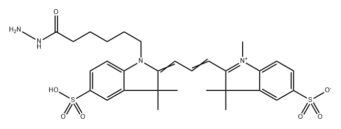 diSulfo-Cyanine3 hydrazide Structure