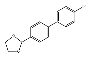 2-(4'-bromo-[1,1'-biphenyl]-4-yl)-1,3-dioxolane Struktur