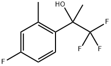 1,1,1-trifluoro-2-(4-fluoro-2-methylphenyl)propan-2-ol Structure