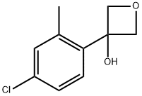 3-(4-chloro-2-methylphenyl)oxetan-3-ol Structure