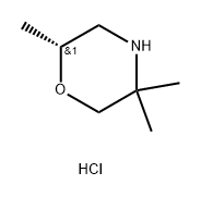 (2R)-Morpholine, 2,5,5-trimethyl-, hydrochloride,2151814-61-6,结构式