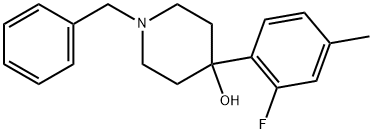 4-(2-Fluoro-4-methylphenyl)-1-(phenylmethyl)-4-piperidinol Structure