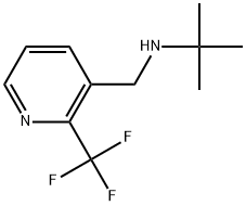 N-(1,1-Dimethylethyl)-2-(trifluoromethyl)-3-pyridinemethanamine Struktur
