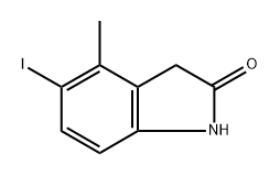 5-iodo-4-methylindolin-2-one 化学構造式