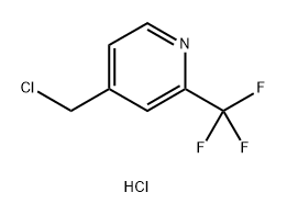 Pyridine, 4-(chloromethyl)-2-(trifluoromethyl)-, hydrochloride (1:1) Structure