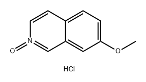 Isoquinoline, 7-methoxy-, 2-oxide, hydrochloride (1:1) Structure