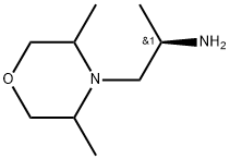 4-Morpholineethanamine, α,3,5-trimethyl-, (αR)- 化学構造式