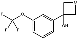 3-(3-(trifluoromethoxy)phenyl)oxetan-3-ol 化学構造式