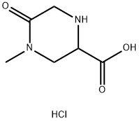 4-Methyl-5-oxopiperazine-2-carboxylic acid hydrochloride 结构式