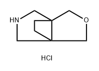 3-oxa-7-azatricyclo[3.3.2.0,1,5]decane hydrochloride Structure