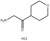 2-amino-1-(oxan-4-yl)ethan-1-one hydrochloride 结构式