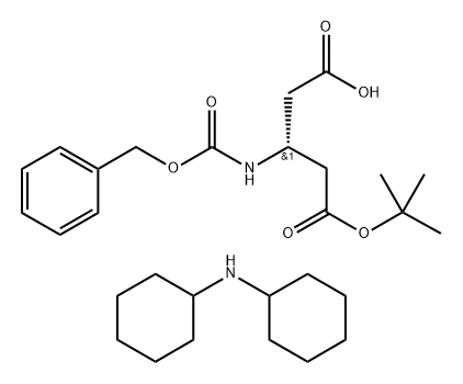 CBZ-D-β-HoAsp(OtBu)-OH.DCHA Struktur