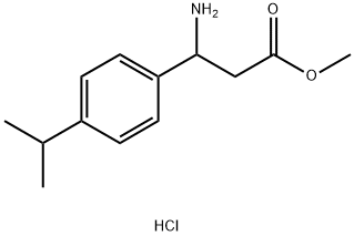 Methyl 3-amino-3-(4-isopropylphenyl)propanoate hydrochloride Structure