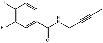 3-Bromo-N-2-butyn-1-yl-4-iodobenzamide 结构式