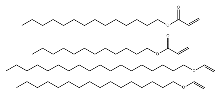 2-Propenoic acid, dodecyl ester, polymer with 1-(ethenyloxy)hexadecane, 1-(ethenyloxy)octadecane and tetradecyl 2-propenoate Structure